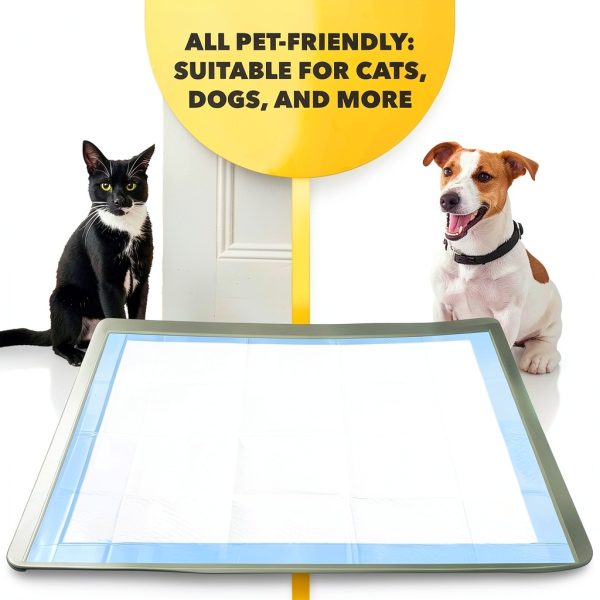 Skywin Dog Pee Pad Holder Tray 2 Pack Black-5