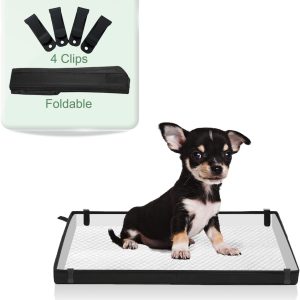 HQ4US Dog Pee Pad Holder Waterproof Foldable Anti Slip-0
