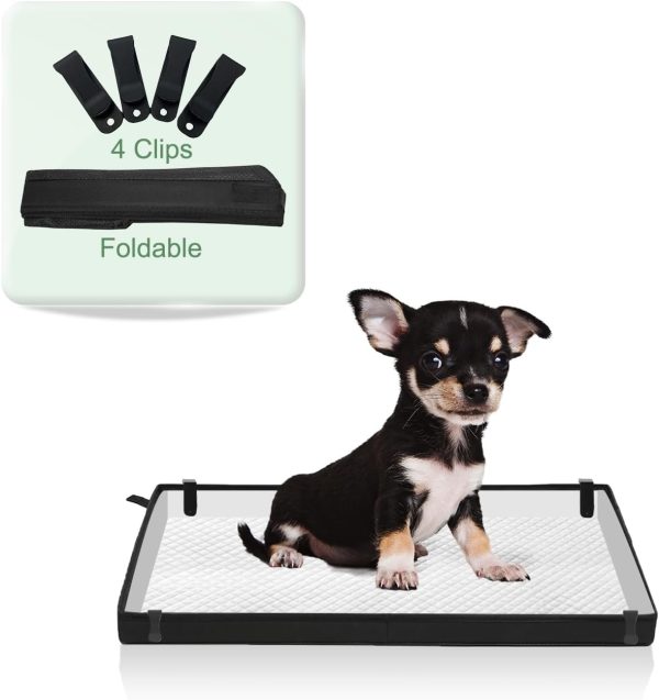 HQ4US Dog Pee Pad Holder Waterproof Foldable Anti Slip-0