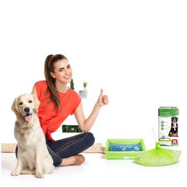ALWZ-RDY Pet Loo Liners Disposable Super Absorbent Green-6