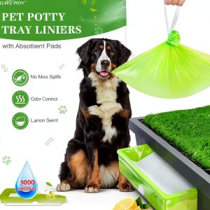 ALWZ-RDY Pet Loo Liners Disposable Super Absorbent Green-0