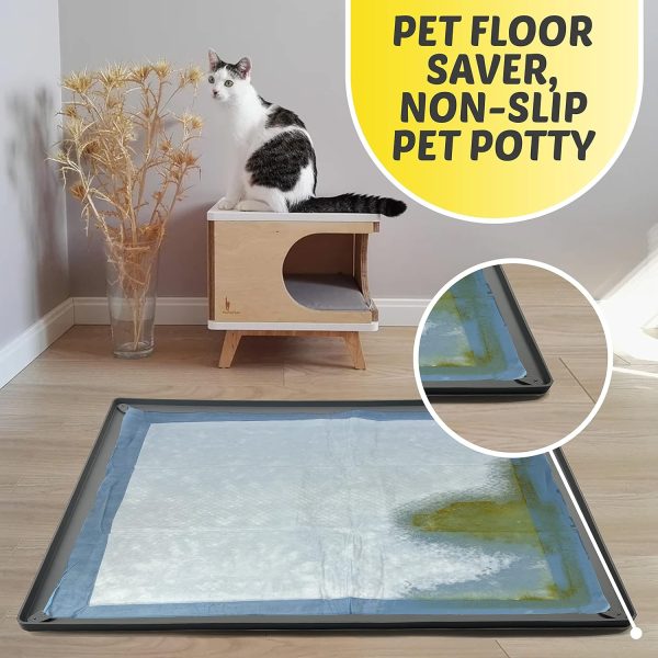 Skywin Silicone Puppy Pad Holder Tray for Dogs-5
