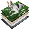 MEEXPAWS Dog Litter Box Artificial Grass Training Potty-0