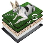 MEEXPAWS Dog Litter Box Artificial Grass Training Potty-0