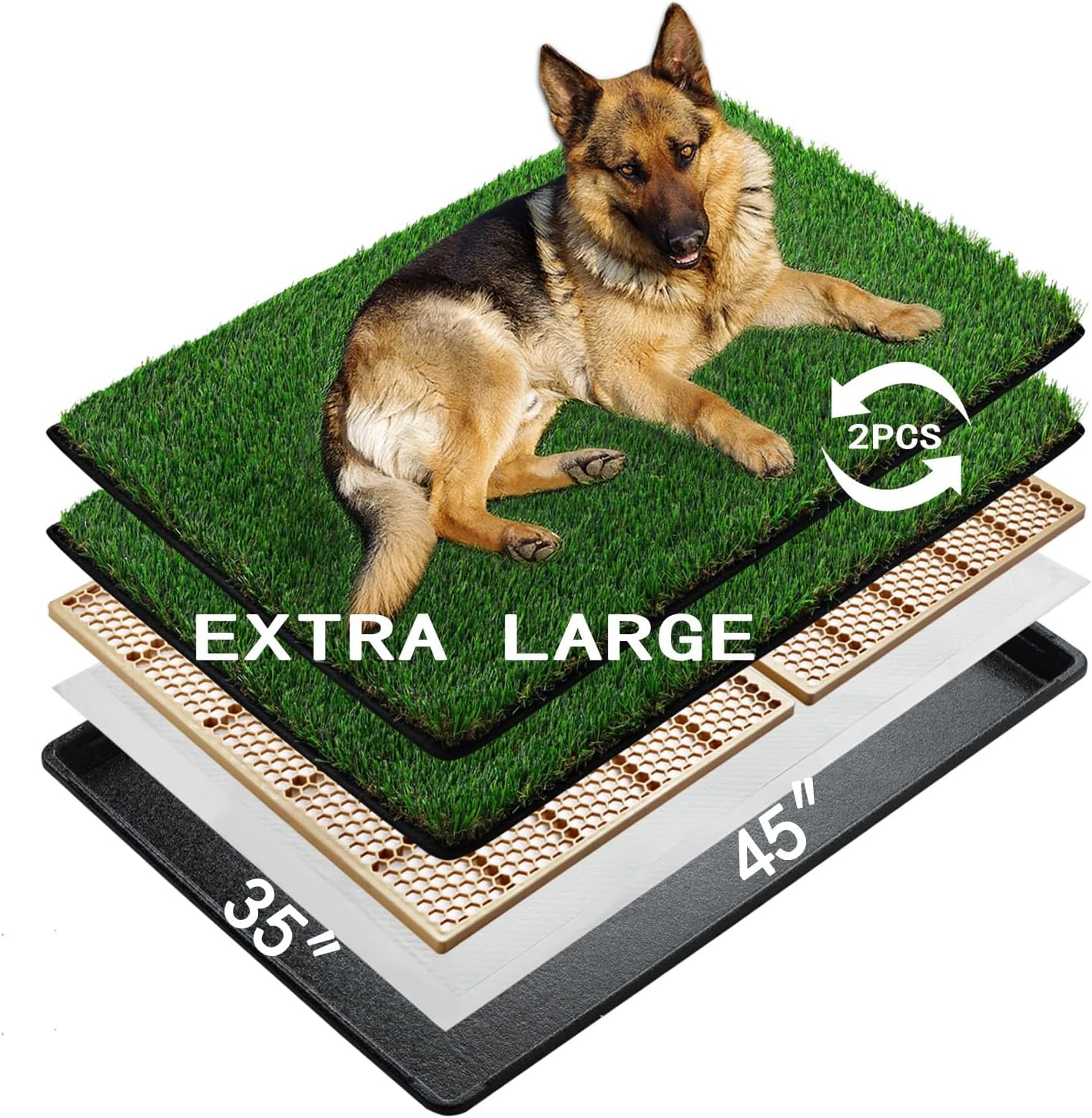 MEEXPAWS Dog Litter Box for Large Dogs