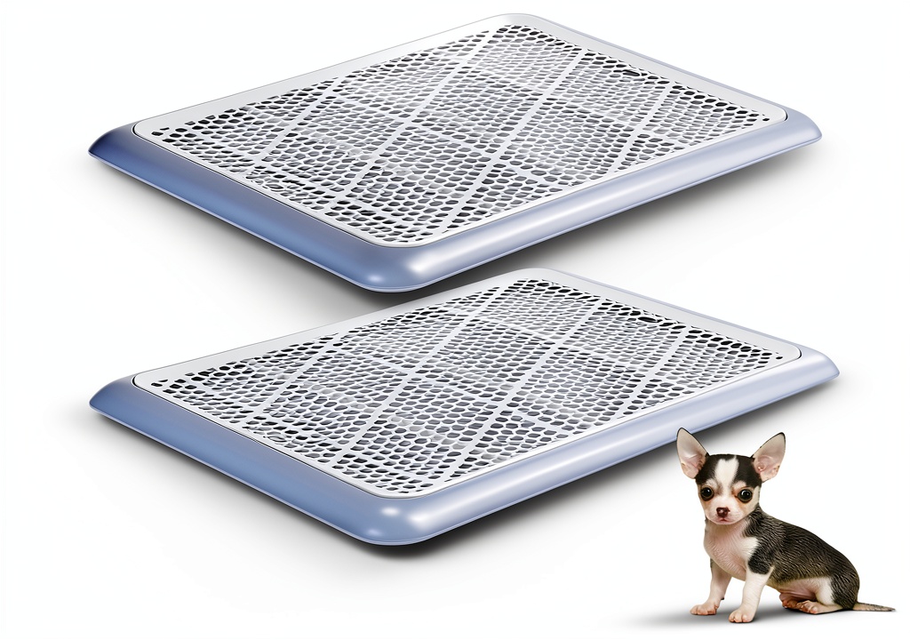 Installing Mifoci Dog Potty Toilet PP Plastic Low Entrance Easy Clean on a marble bathroom floor