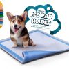 Skywin Dog Pee Pad Holder Tray 2 Pack Black-0