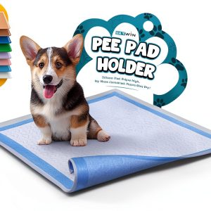 Skywin Dog Pee Pad Holder Tray 2 Pack Black-0