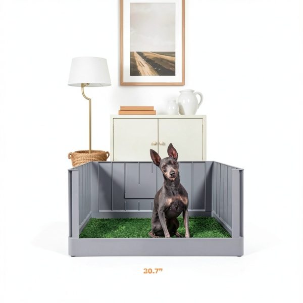 LAZZIPET Indoor Dog Potty Puppy Litter Box Training System-3
