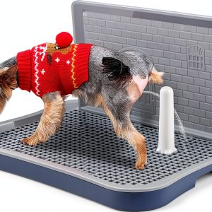 FUGODIWI Dog Litter Box Indoor Training Tray Anti Slip-0