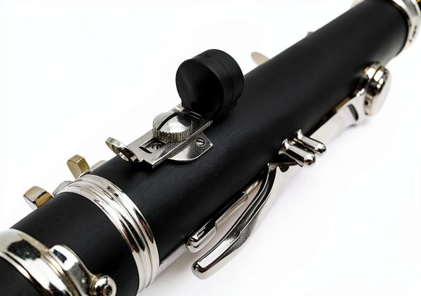 Clarinet Thumb Rest Pavo Silver Steel Design-1