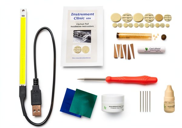 Clarinet Repair Kit Pavo Metal Wood USB Light-0