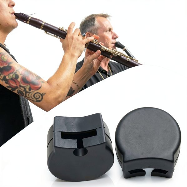 Clarinet Thumb Rest Pavo Silver Steel Design-2