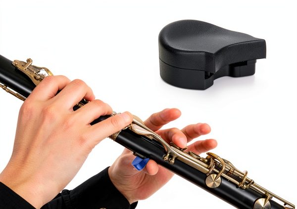 Clarinet Thumb Rest Cushion JIYIN Silicone Black 5-Piece Set-4