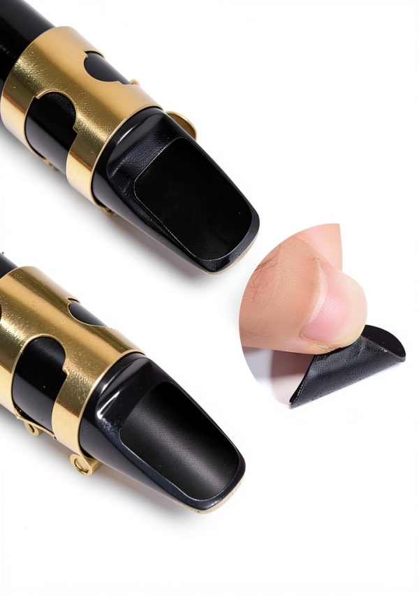 Clarinet Mouthpiece Pads Rockhouse Silicone Black/Clear 0.5mm/0.8mm-3