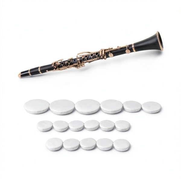 Clarinet Clarinet Mat Set 4 Sizes by MusicPro Lambskin Felt Pads-0