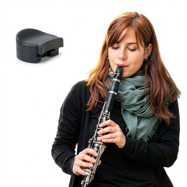 Clarinet Thumb Rest Cushion JIYIN Silicone Black 5-Piece Set-5