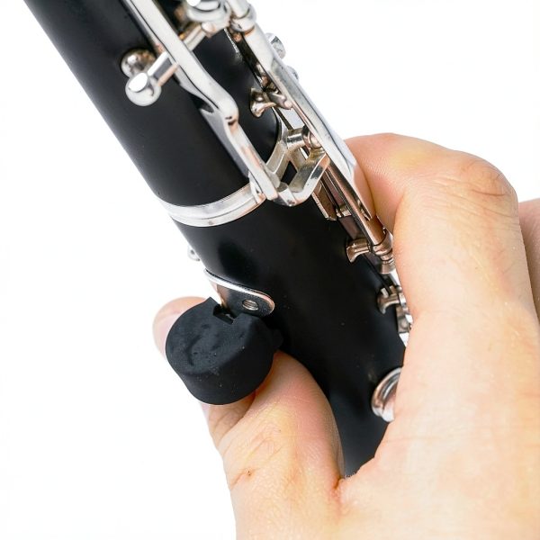 Clarinet Thumb Rest Cushion JIYIN Silicone Black 5-Piece Set-3