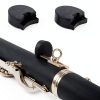 Clarinet Thumb Rest Cushion JIYIN Silicone Black 5-Piece Set-0