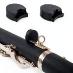 Clarinet Thumb Rest Cushion JIYIN Silicone Black 5-Piece Set-0