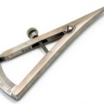 Dental Castroviejo Straight Caliper 0-20mm Surgical Caliper 3.25" Stainless Steel-0