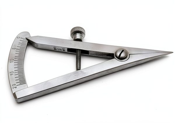 Dental Castroviejo Straight Caliper 0-20mm Surgical Caliper 3.25" Stainless Steel-1