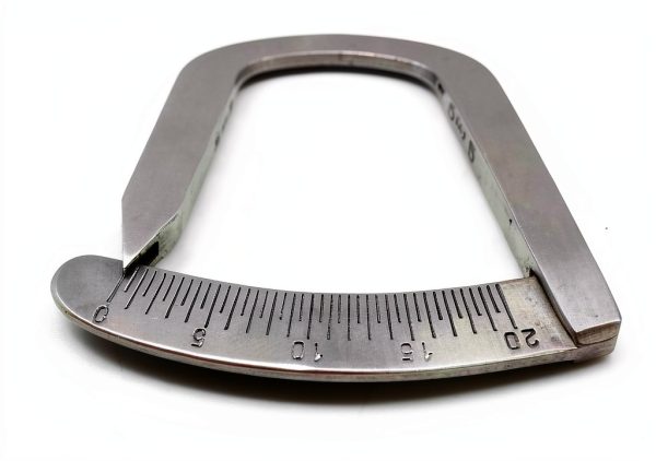 Dental Castroviejo Straight Caliper 0-20mm Surgical Caliper 3.25" Stainless Steel-2